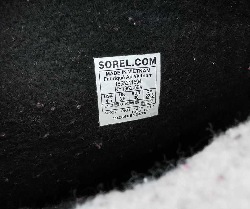 Sorel CARIBO зимние ботинки снегоходы 36 р. стелька 22,5 см Оригинал