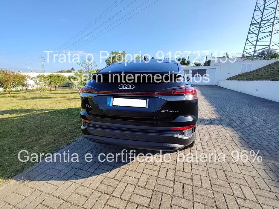 Audi Q4 sporback 40 (82kwh) certificado bateria 96% garantia