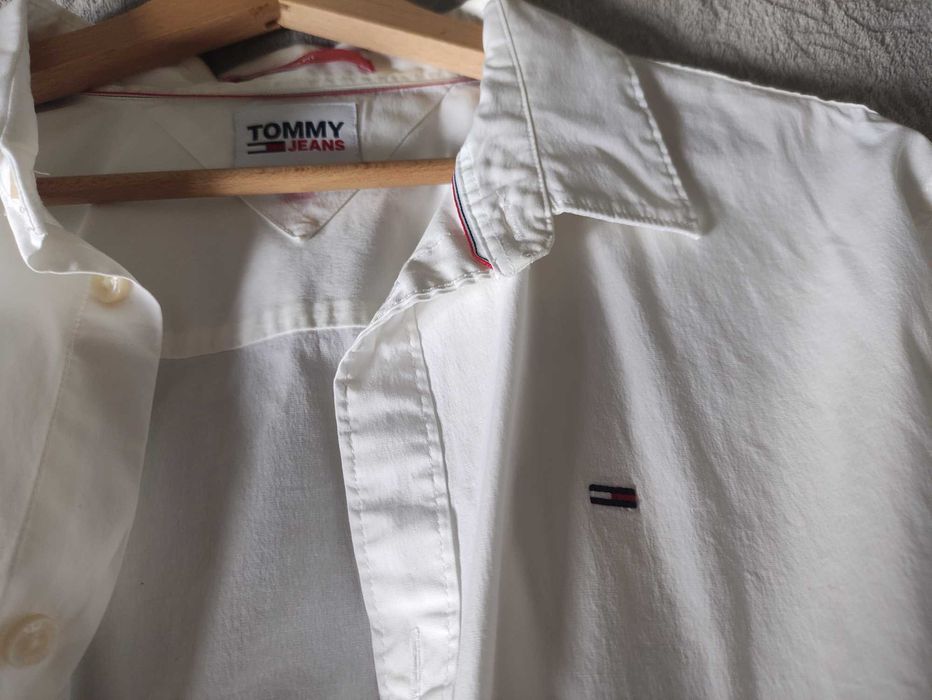Koszula męska biała Tommy Hilfiger Tommy Jeans XL