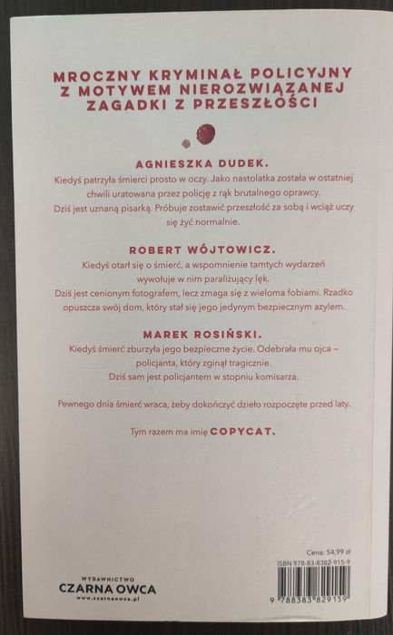 Copycat- Mieczysław Gorzka, Cena Przyjaźni - Lucinda Berry