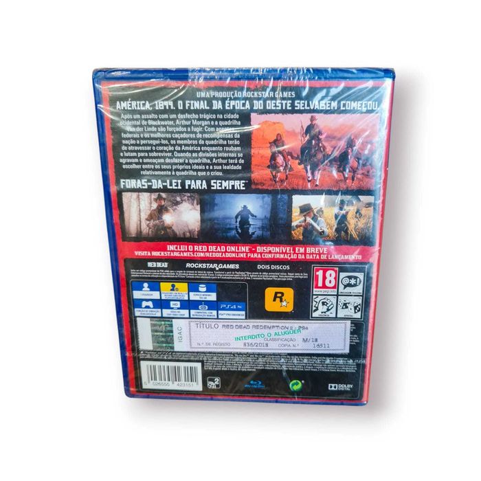 Jogo Red Dead Redemption II – PS4 (Rockstar Games, Selado)