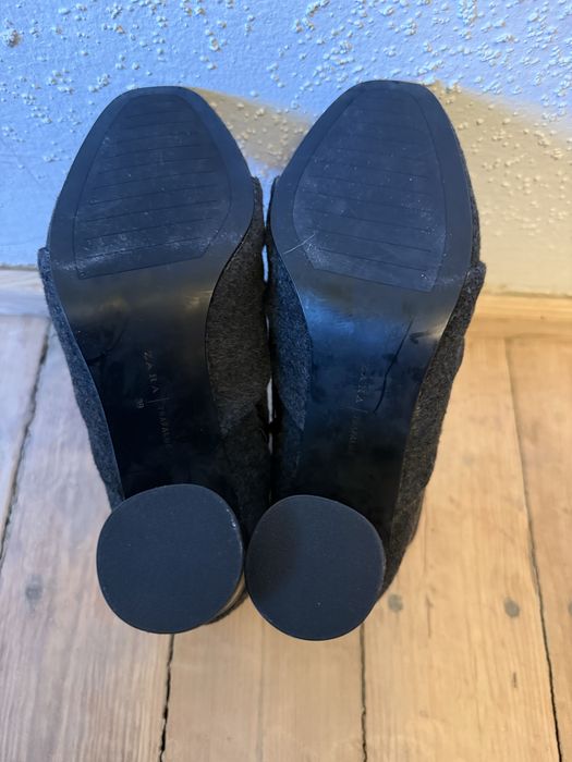 Nowe szare botki Zara,r.39