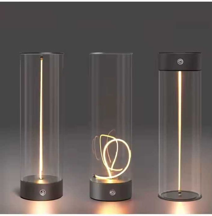 Настільна лампа нічник з акумулятором та гнучким led ночник настольная