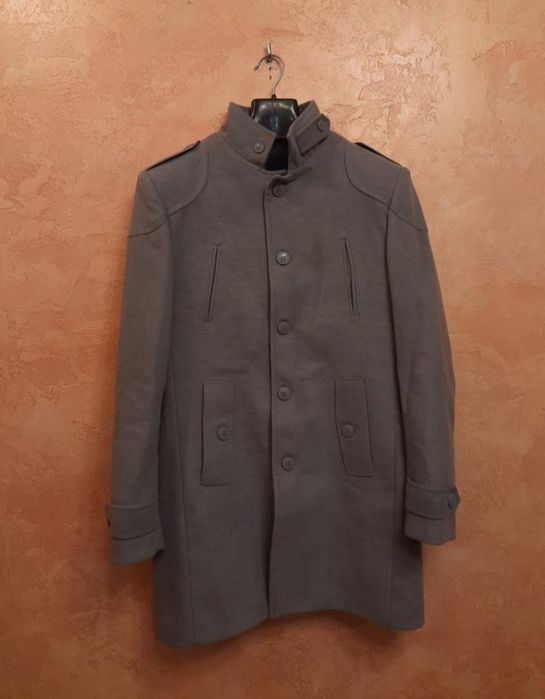 Пальто Plus Scorpion зимнее мужское серое