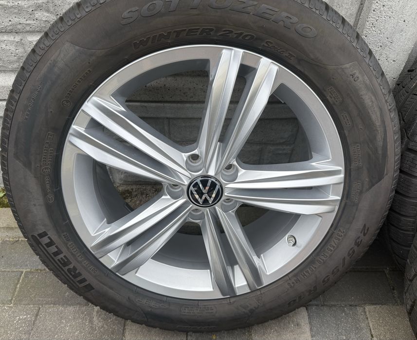 Oryginalne Felgi Volkswagen 5x112 Tiguan R-line Tayron 235/55R18 zima TPMS