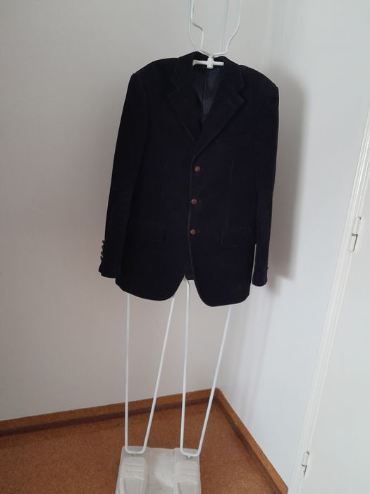 Blazer Homem azul escuro,em Bombazine.