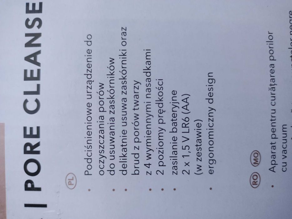 Urządzenie do oczyszczania porów