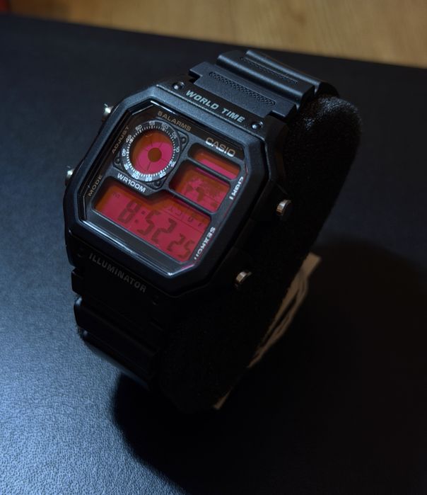 Casio Custom 1200AE „Roze” modyfikowany, unikatowy