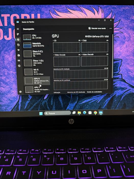 Portátil Gaming HP Pavilion 15 (pagamento 3x Klarna)