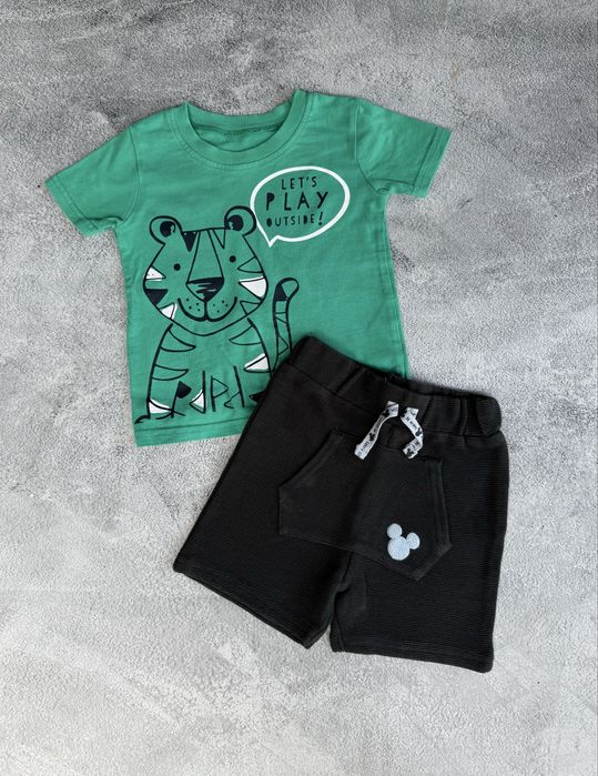 Zestaw dla chłopca George rozm 74 szorty + tshirt