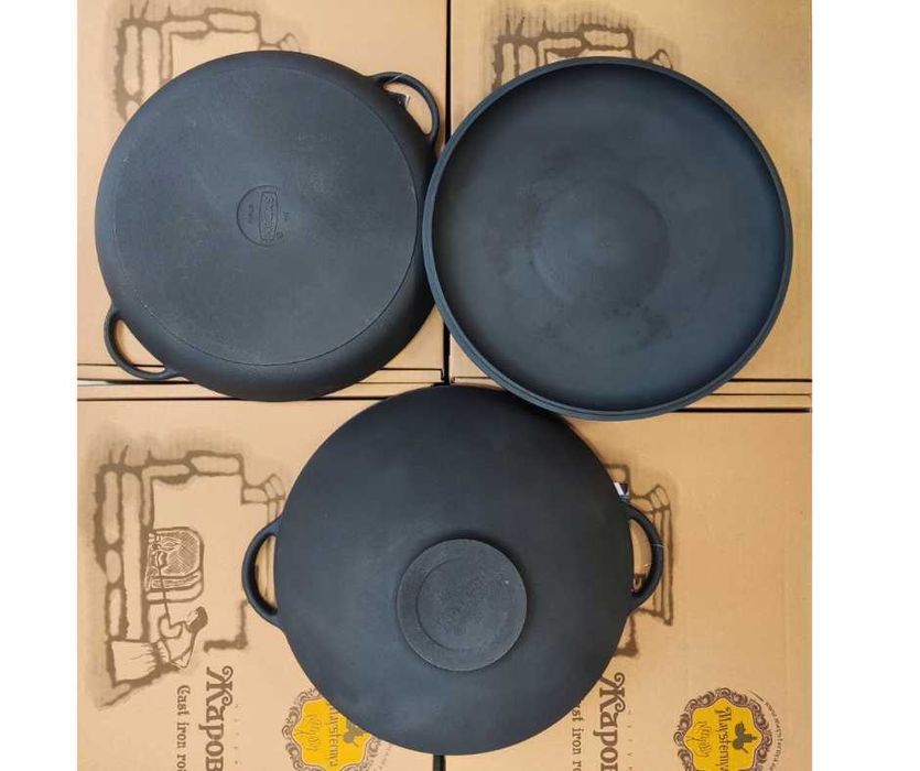 Чавунний казан Сітон ( Syton) WOK 8 л. Казан чугунный котел