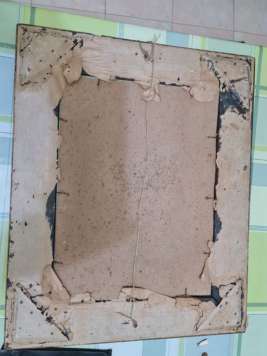 Moldura antiga talha dourada