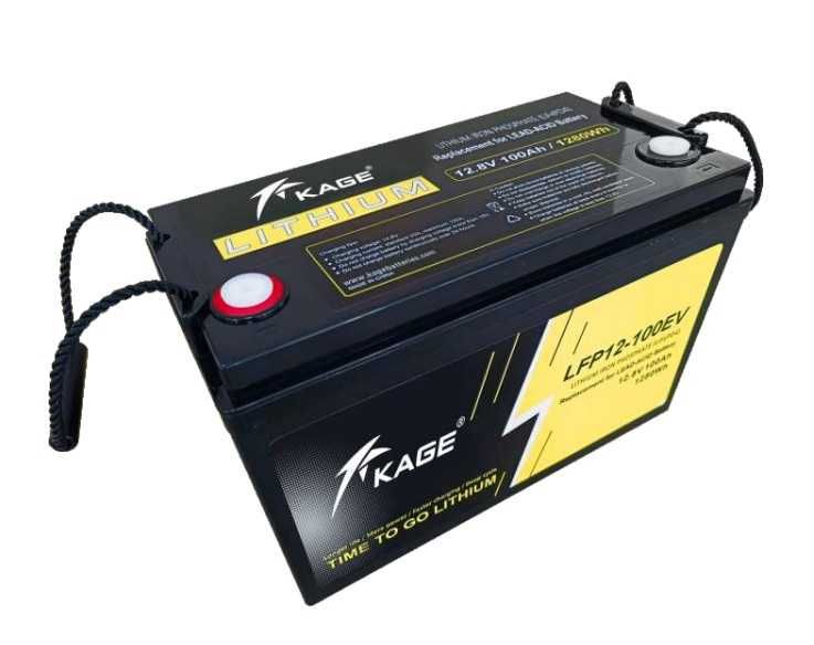 АКБ LiFePO4 Kage LFP-12-100 (PS-12100) 12.8V 100Ah 1.28KWh 1280Wh (BMS100) пластиковий корпус