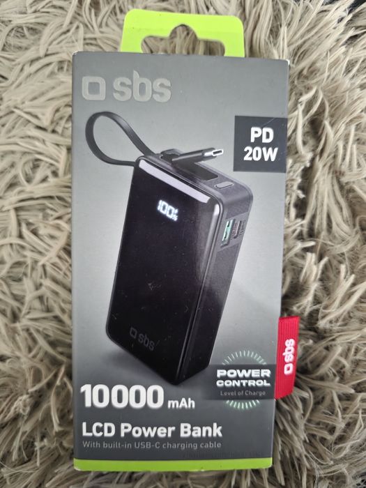 SBS 10000 LCD power bank 20W