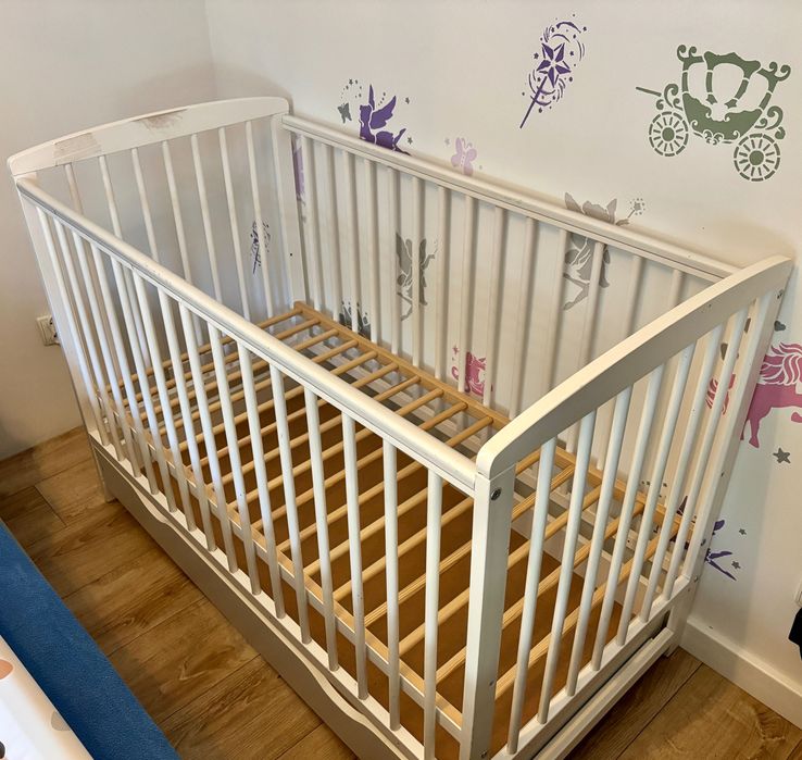 Łóżeczko niemowlęce, dziecięce + materac Havea baby