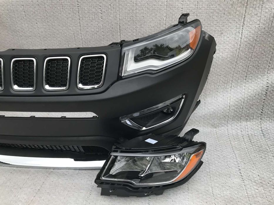 Бампер Jeep Compass фары джип компас 2017 55112714AG