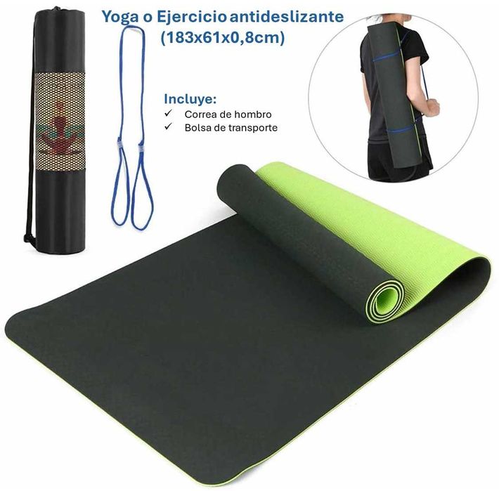 Tapete de Yoga Grosso (8mm) - (183x61cm) - GREEN
