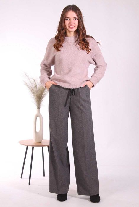 Штани 029 сірий ялинка теплі