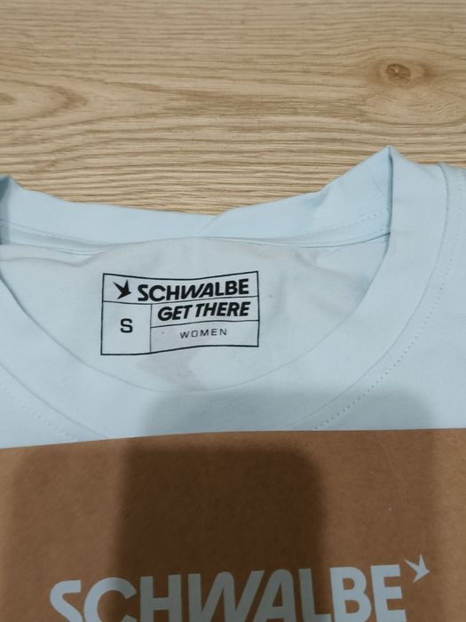 Koszulka Schwalbe bawełniana rozmiar S damska sky blues rowerowa