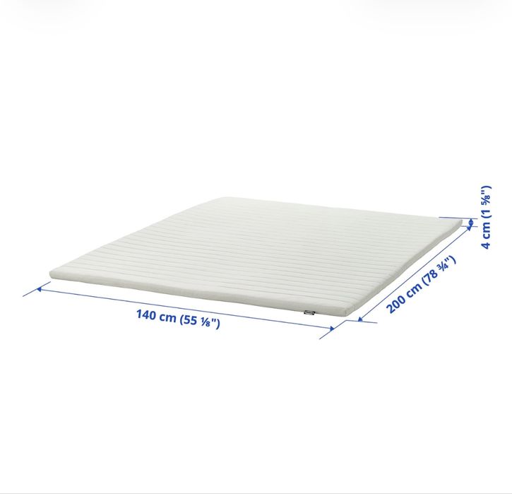 Sobrecolchao IKEA branco 140x200