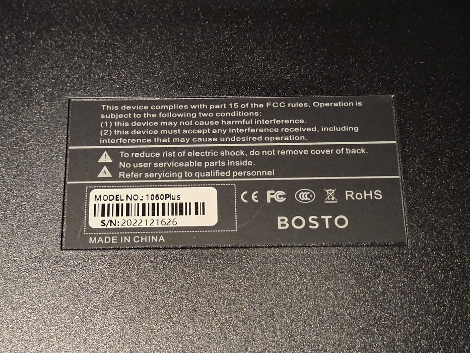 Tablet graficzny BOSTO 1060 Plus + rysik