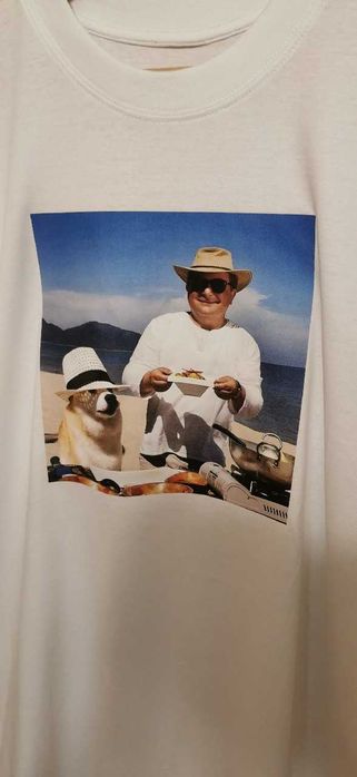 Koszulka - Robert Makłowicz gotuje T-shirt piesek Tee śmieszna (Rozmiar L)