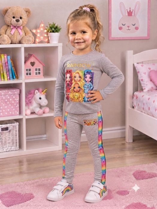 Nowe legginsy Rainbow Hihg 110 licencja polecam