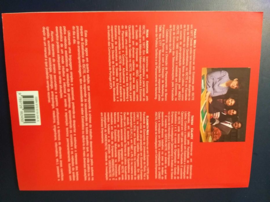 Livro "Estatística Aplicada - Vol. 1" Edições Sílabo