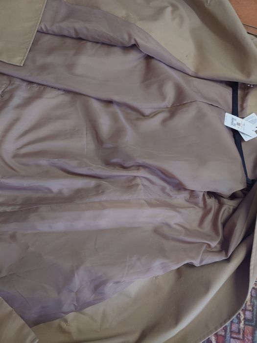 Trencz płaszcz damski beżowy