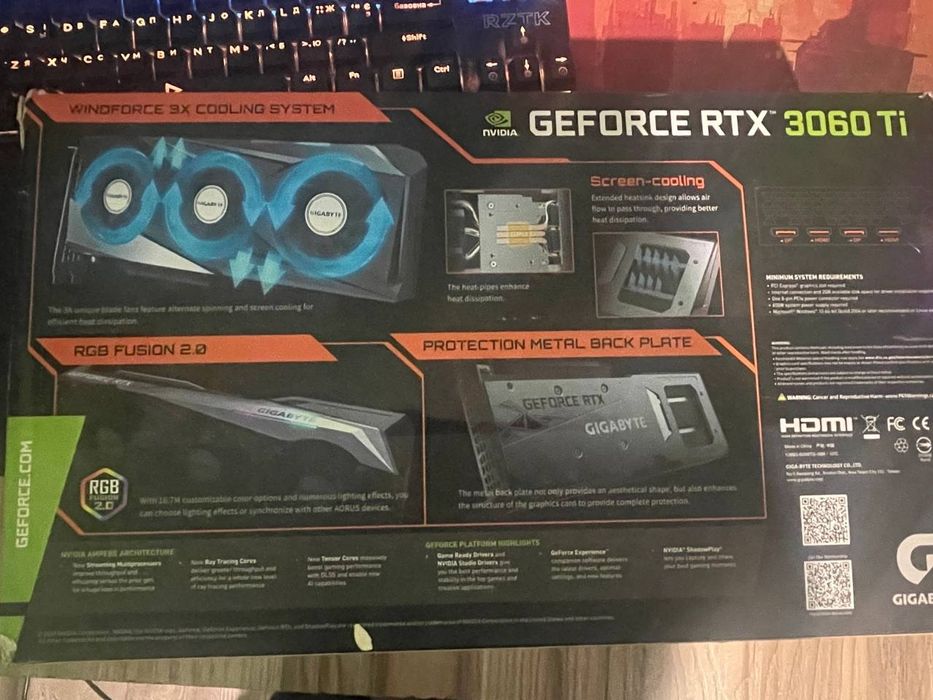 Продам відекарту  Gigabyte RTX 3060Ti 8Gb Gaming OC