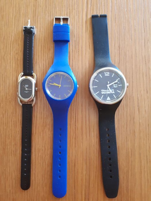 Zegarek, zegarki Geneva,  Q&Q niebieski, czarny