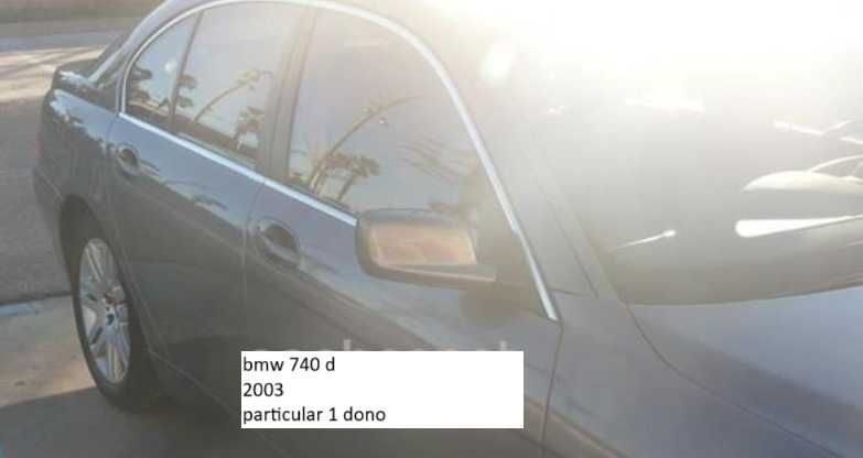 Viatura em bom estado bmw  740  D 2003 E 65 ( NEGOCIAVEL )