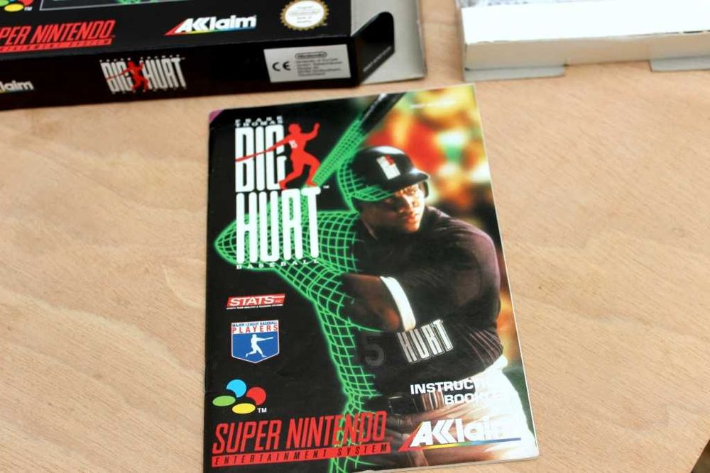 Baseball Frank Thomas Big Hurt SNES PAL
