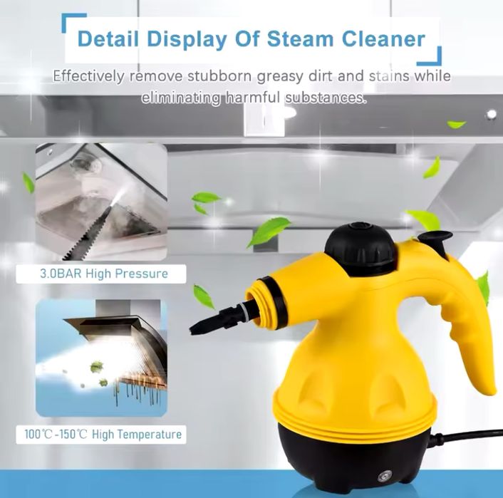 Пароочисник  Steam Clean DFA001 з функцією відпарювача, 1000Вт