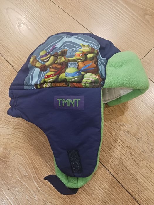 Czapka uszatka chłopiec 52-54 na 6-7 lat