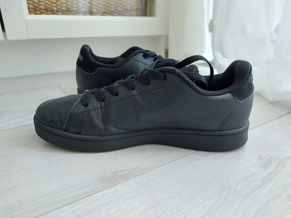 ADIDAS Buty sportowe trampki sneakersy wiązane czarne roz. 35,5