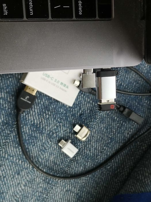 перехідник miniUSB5A - usb  , адаптер minidp hdmi microusb mini USB5A