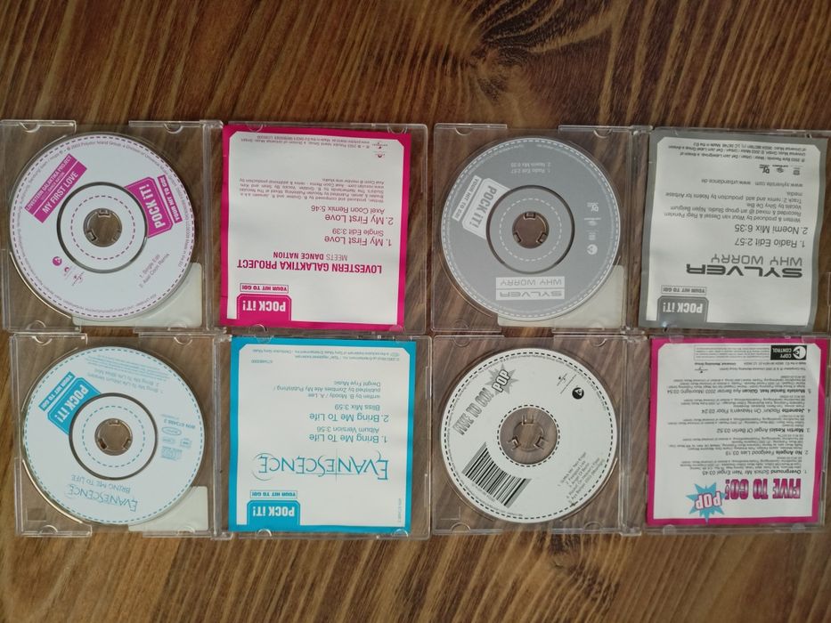 Mini CD oryginalne z muzyką i mini dvd -r Sony