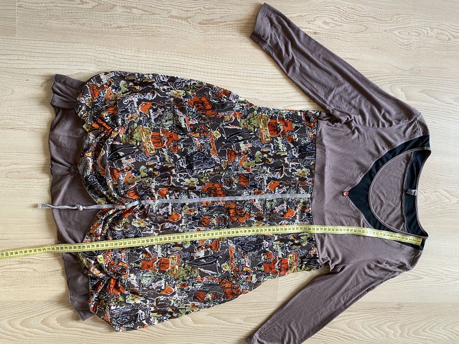 Wzorzysta sukienka boho etniczna 42