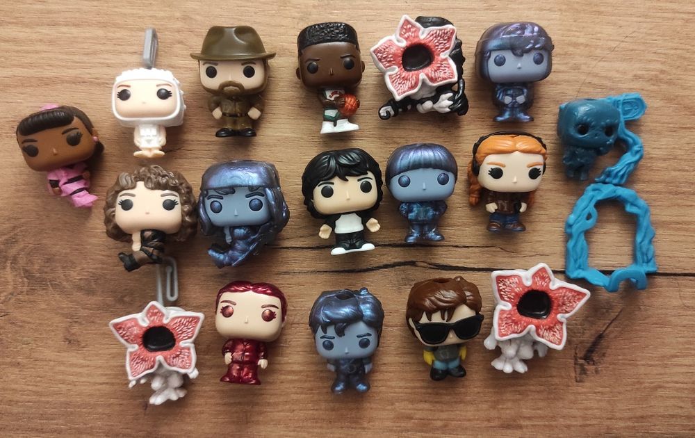 Кіндер фігурки Дивні дива Майк Едді Демогоргон Stranger Things