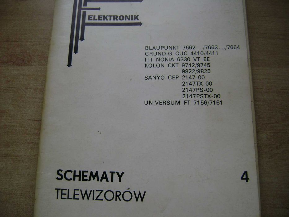Starocie z PRL - Elektronika = Zestaw 7 x Schematy telewizorów zagranicznych do wyboru TANIO