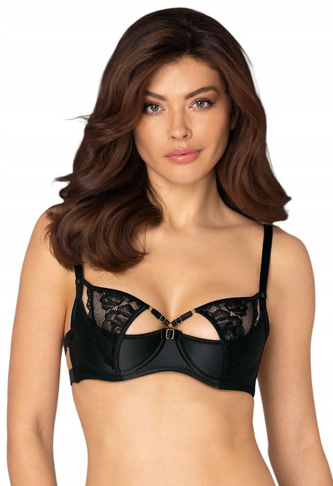 Róża Halika Biustonosz Półusztywniany Czarny R. 70G