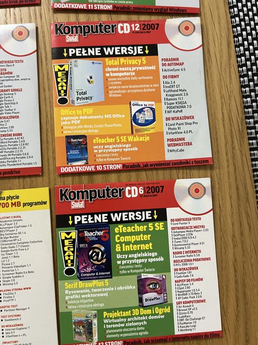 Komputer świat PC format płyty CD gry programy