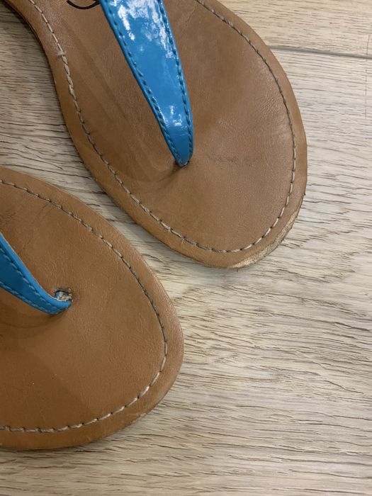 Brązowe niebieskie sandałki klapki rozmiar 36 American Eagle