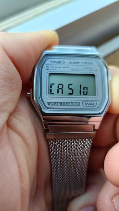 Casio A158WEM Bracelete Malha de Aço