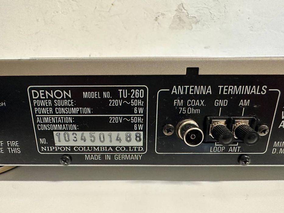 Tuner radiowy Hi-Fi Denon TU-260 AM/FM Stereo RDS