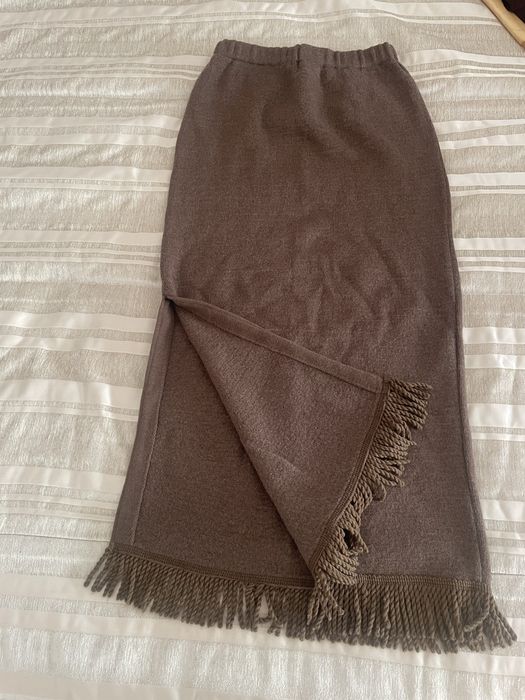 Saia lã castanha Lanidor