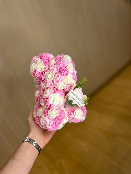 ІДЕАЛЬНИЙ Подарунок на 8 БЕРЕЗНЯ ведмедик з троянд 3D