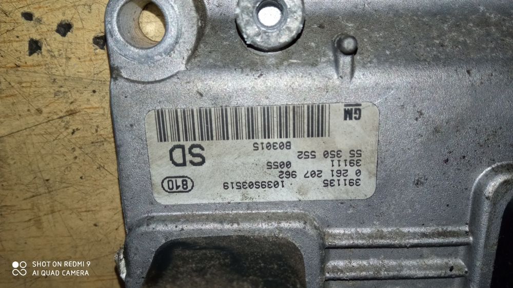 Corsa C combo 1.2 komputer sterownik zestaw startowy immo 55.350.552SD , 09.115112 BZ