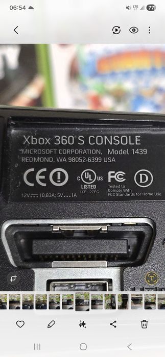 Konsola Xbox 360 S Console 1439,sprawna,po serwisie,2 pady 28 gier